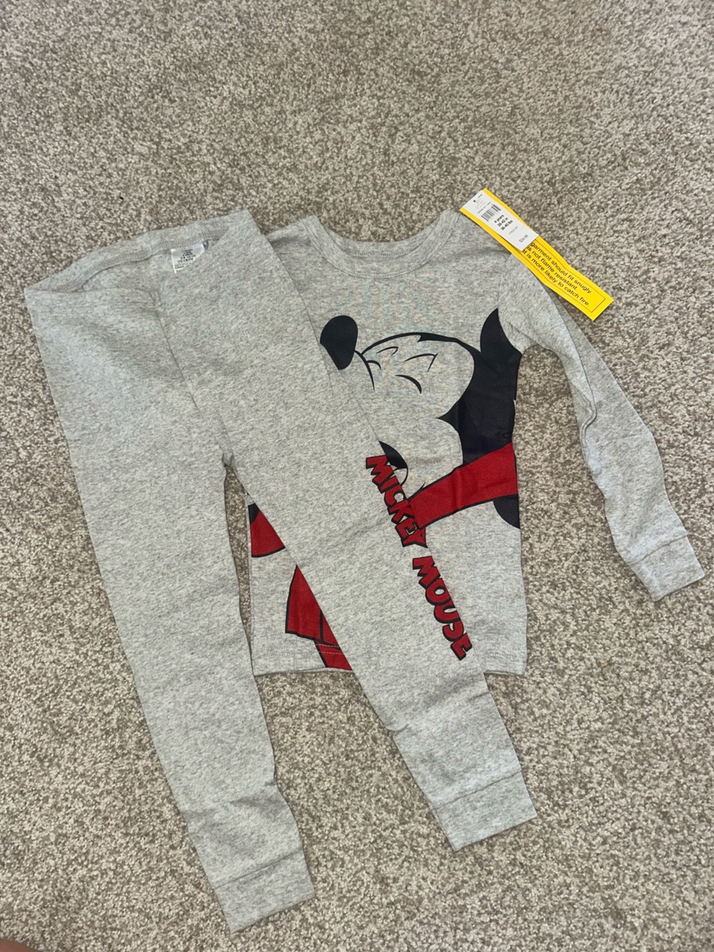 GAP Disney Mickey Mouse Toddler 2 Piece Pajama Set Size 4 Years NWT
